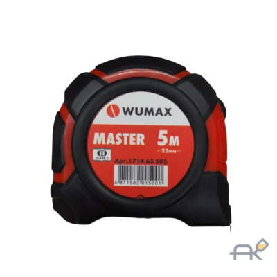 Рулетка измерительная. 5м*25мм. 2 класс. MASTER. WUMAX(171463505)